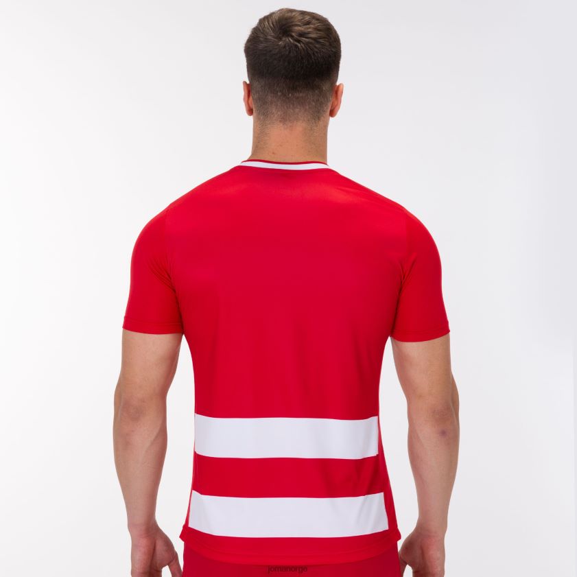 nei Joma skjorte kortermet europa iv rød Hvit FBD0T04398 menn