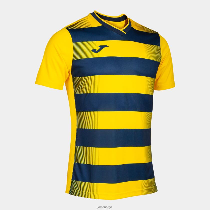 nei Joma skjorte kortermet europa v gul marineblå FBD0T0721 menn