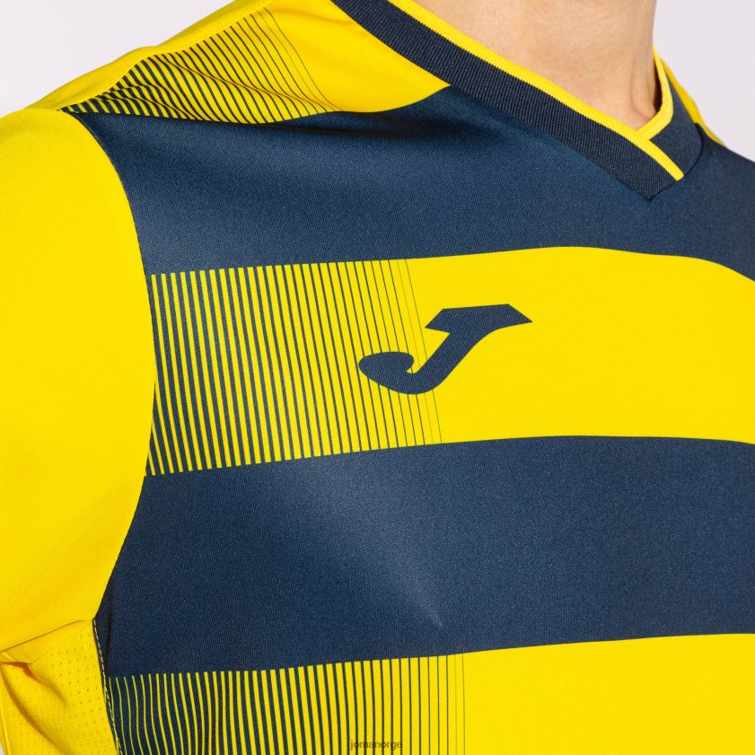nei Joma skjorte kortermet europa v gul marineblå FBD0T0721 menn