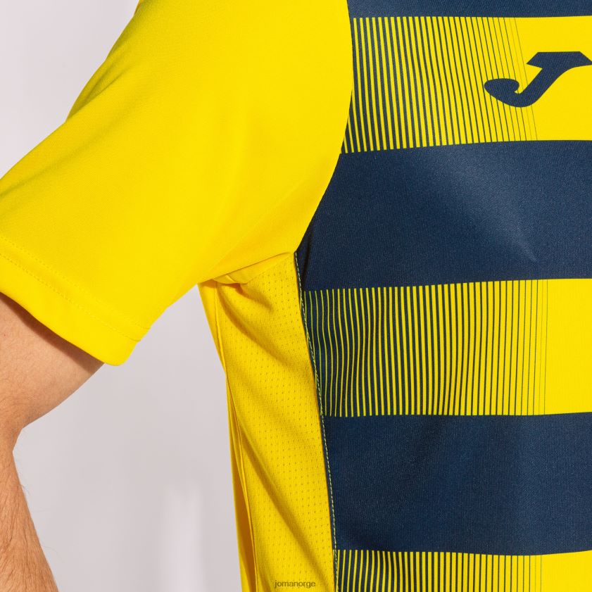 nei Joma skjorte kortermet europa v gul marineblå FBD0T0721 menn