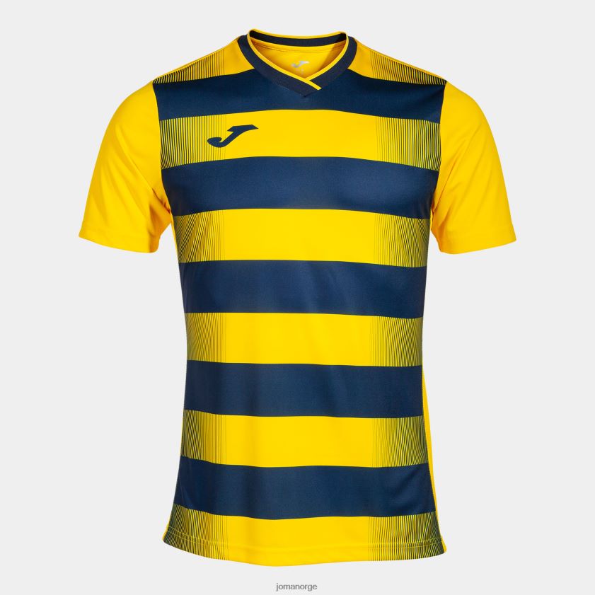 nei Joma skjorte kortermet europa v gul marineblå FBD0T0721 menn