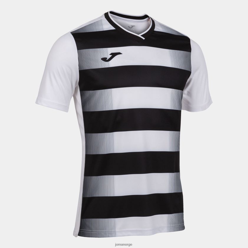 nei Joma skjorte kortermet europa v hvit svart FBD0T01251 menn