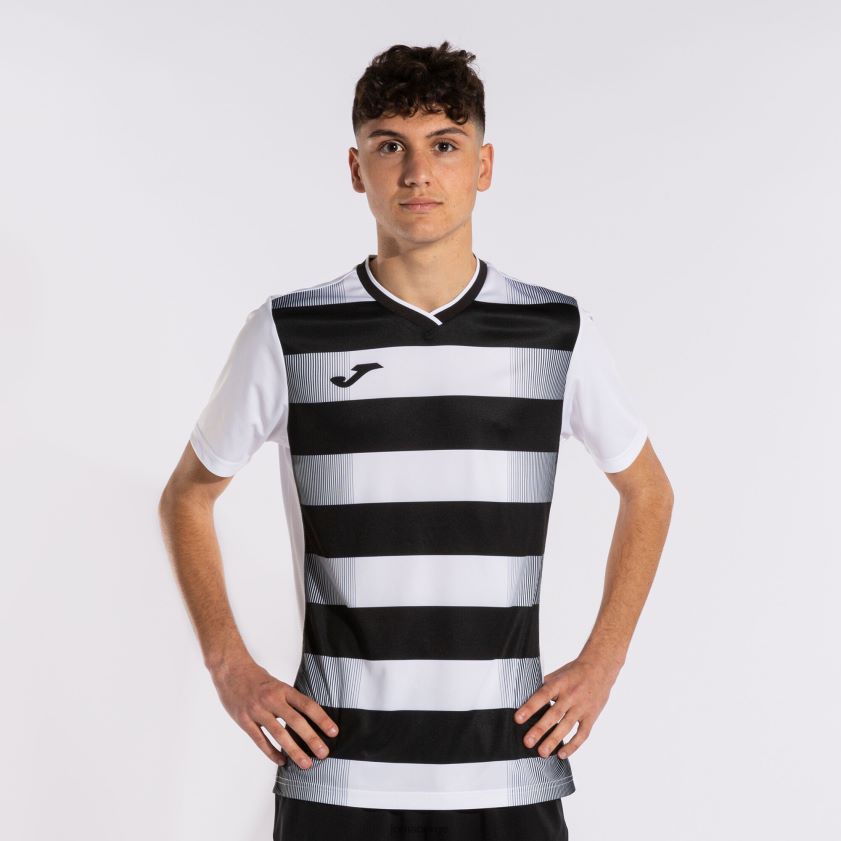 nei Joma skjorte kortermet europa v hvit svart FBD0T01251 menn