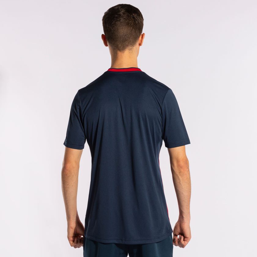 nei Joma skjorte kortermet europa v marineblå rød FBD0T0479 menn