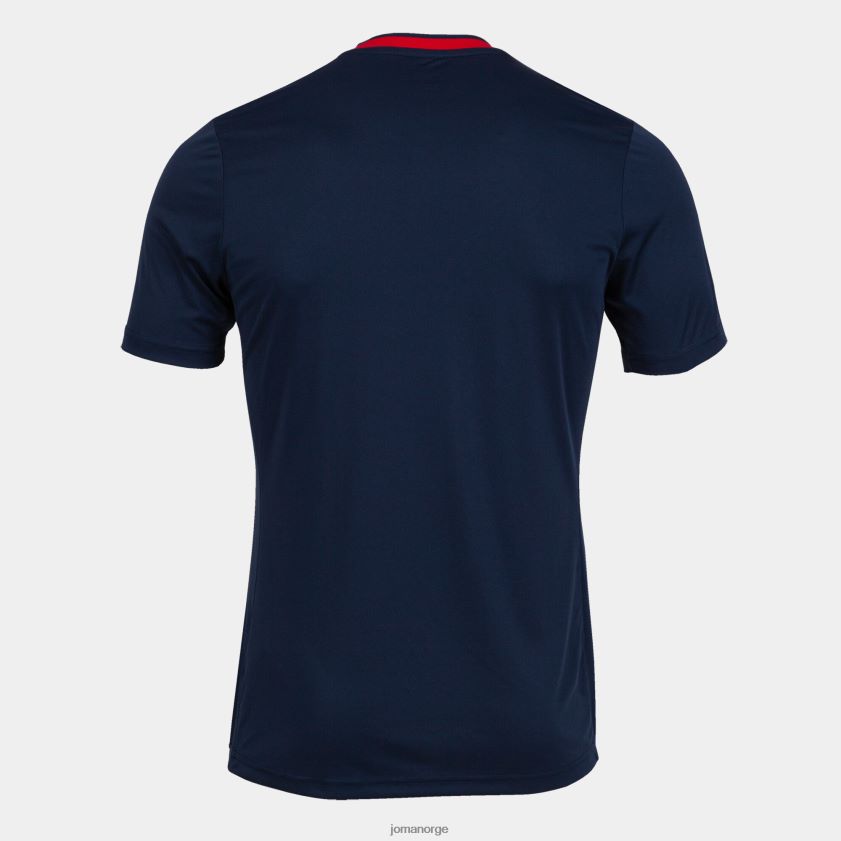 nei Joma skjorte kortermet europa v marineblå rød FBD0T0479 menn