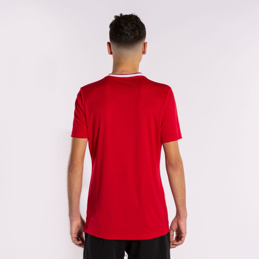 nei Joma skjorte kortermet europa v rød Hvit FBD0T04649 menn