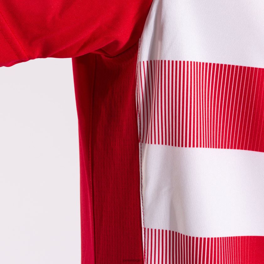 nei Joma skjorte kortermet europa v rød Hvit FBD0T04649 menn