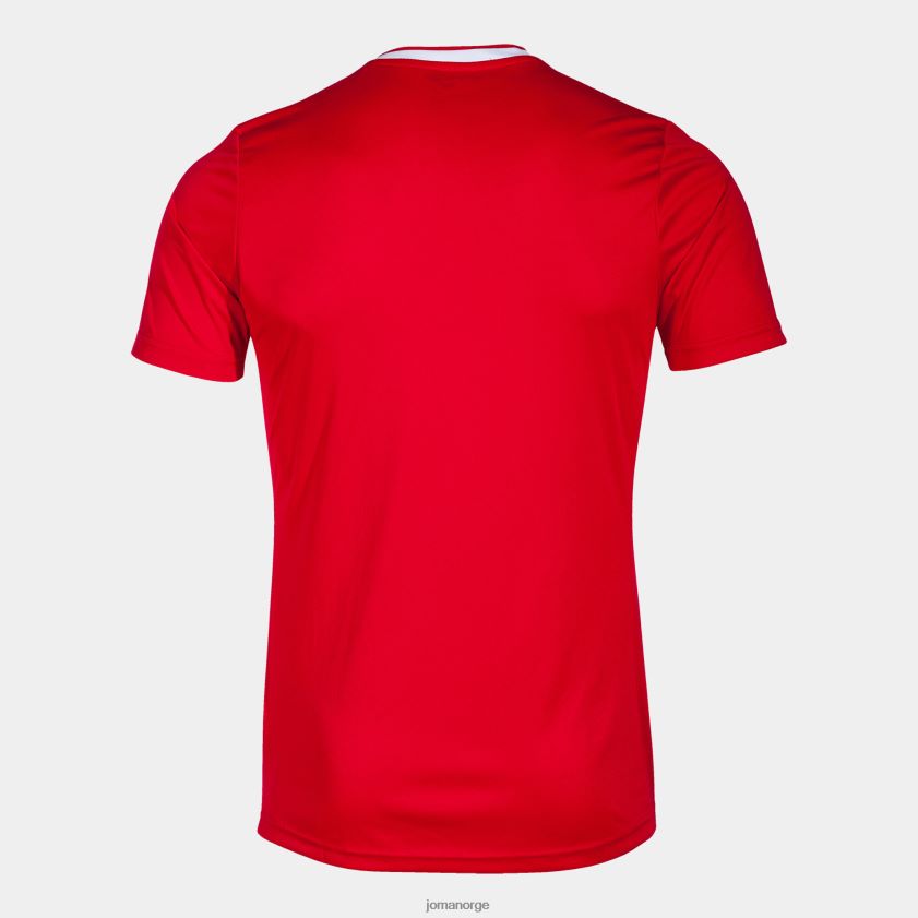 nei Joma skjorte kortermet europa v rød Hvit FBD0T04649 menn