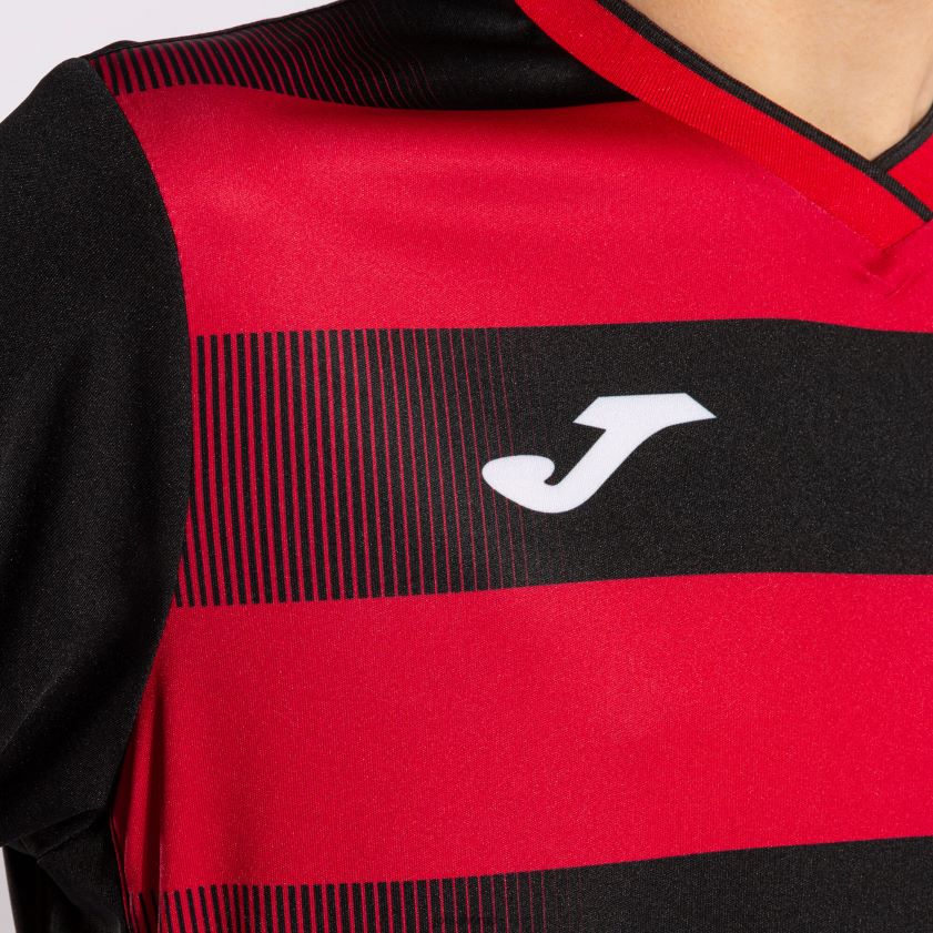 nei Joma skjorte kortermet europa v svart, rød FBD0T04290 menn