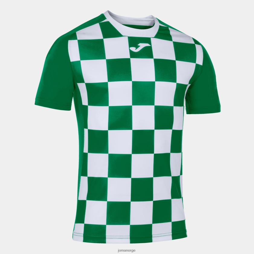 nei Joma skjorte kortermet flagg ii grønn hvit FBD0T04144 menn