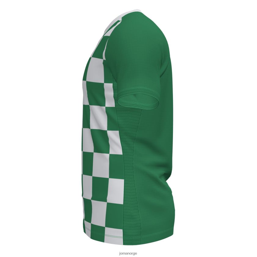 nei Joma skjorte kortermet flagg ii grønn hvit FBD0T04144 menn