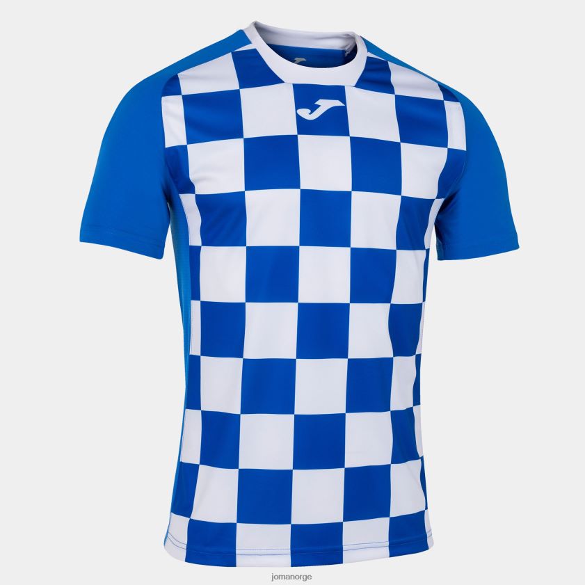 nei Joma skjorte kortermet flagg ii kongeblå hvit FBD0T04146 menn
