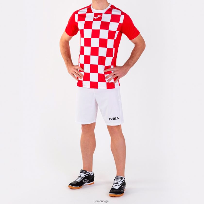 nei Joma skjorte kortermet flagg ii rød Hvit FBD0T01523 menn