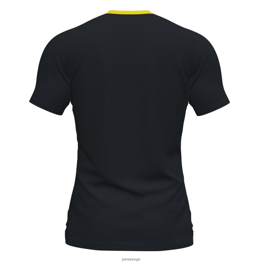 nei Joma skjorte kortermet flagg ii svart gul FBD0T03131 menn