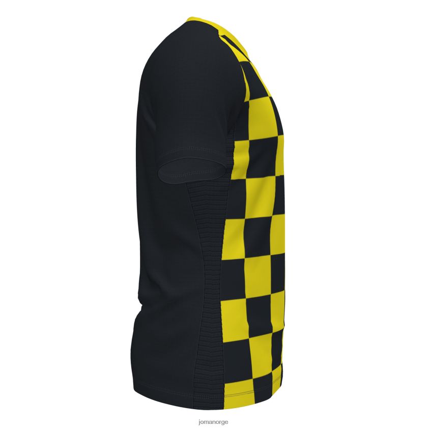 nei Joma skjorte kortermet flagg ii svart gul FBD0T03131 menn