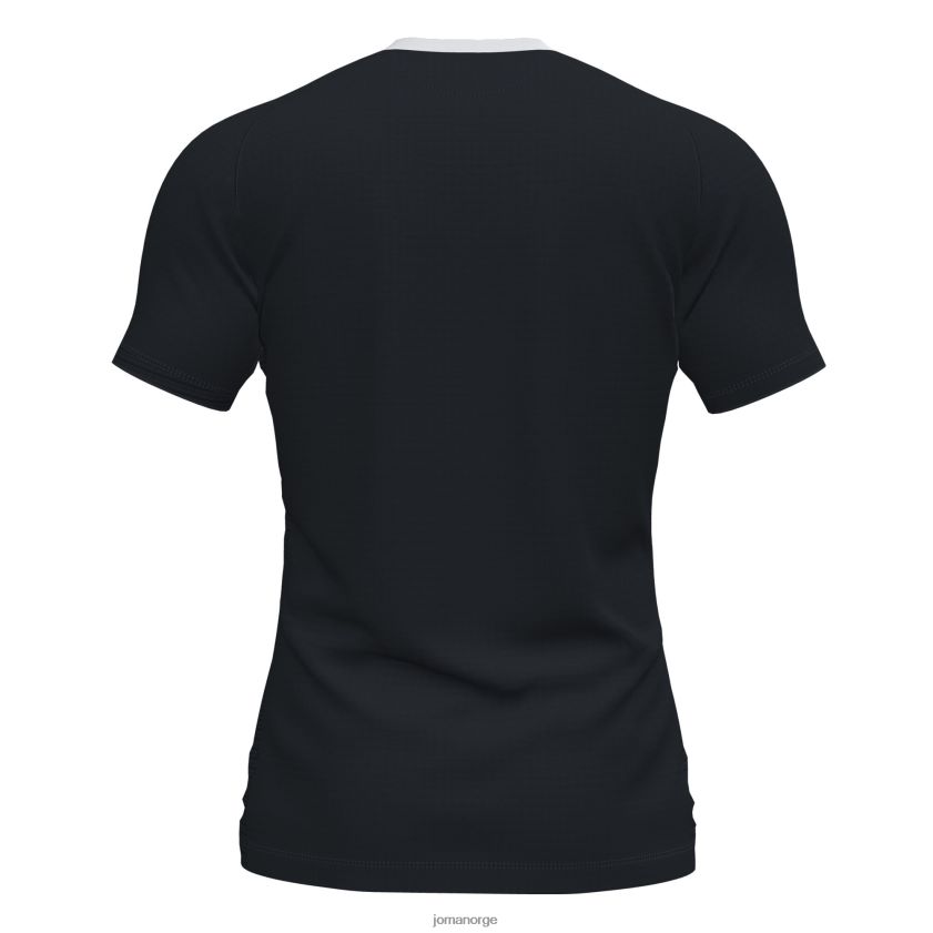 nei Joma skjorte kortermet flagg ii svart hvit FBD0T04397 menn