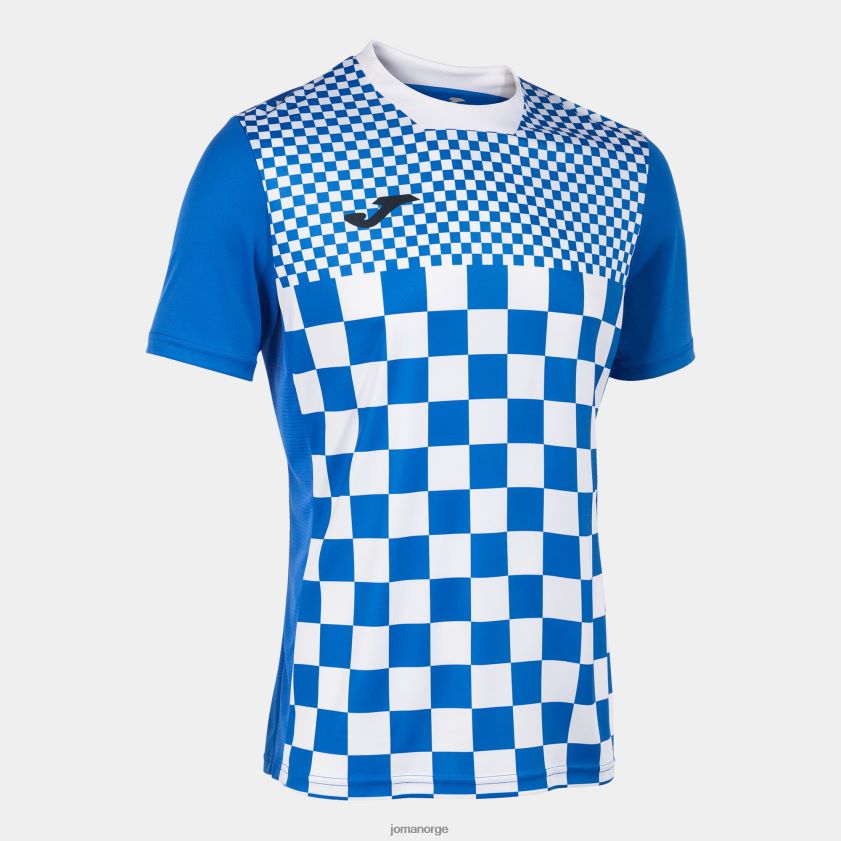 nei Joma skjorte kortermet flagg iii kongeblå hvit FBD0T0241 menn