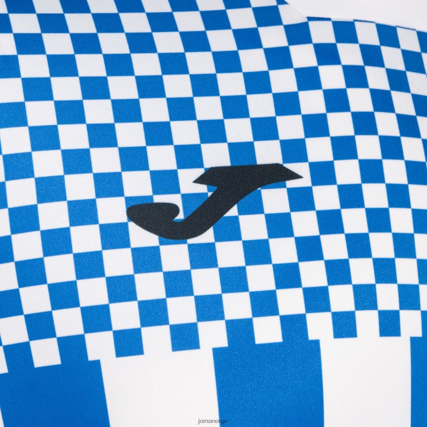 nei Joma skjorte kortermet flagg iii kongeblå hvit FBD0T0241 menn