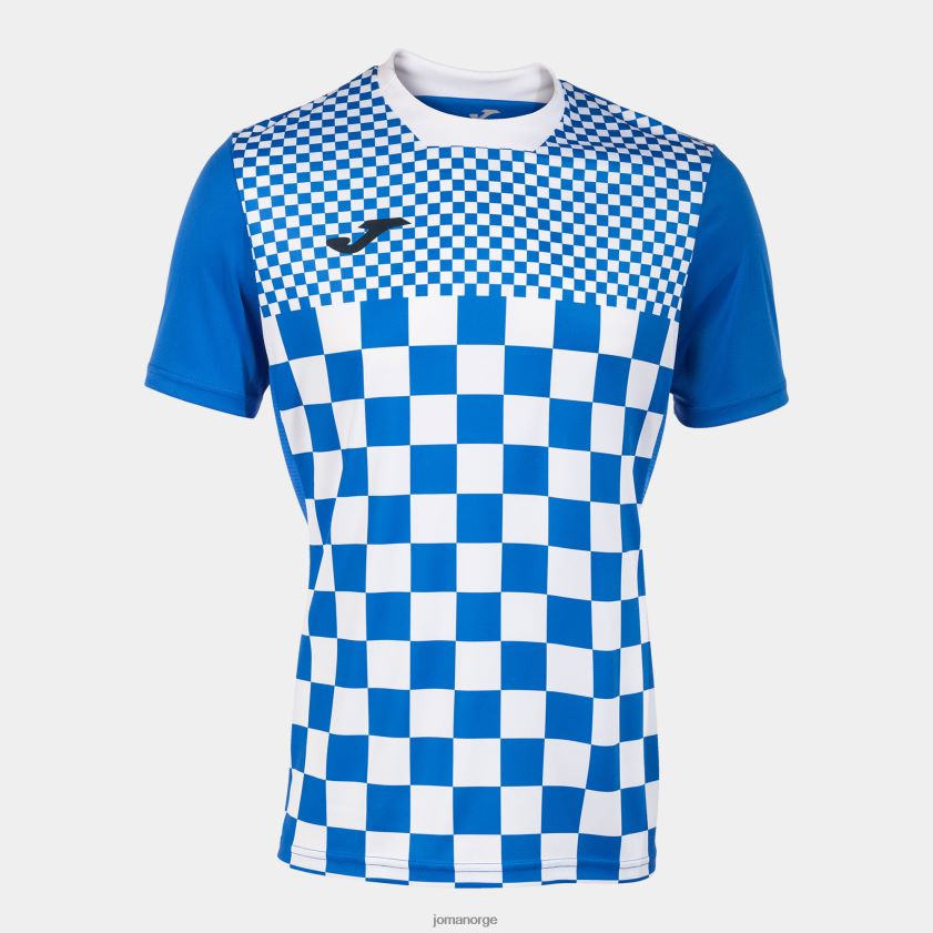 nei Joma skjorte kortermet flagg iii kongeblå hvit FBD0T0241 menn