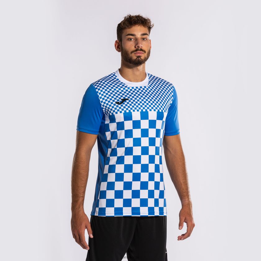 nei Joma skjorte kortermet flagg iii kongeblå hvit FBD0T0241 menn