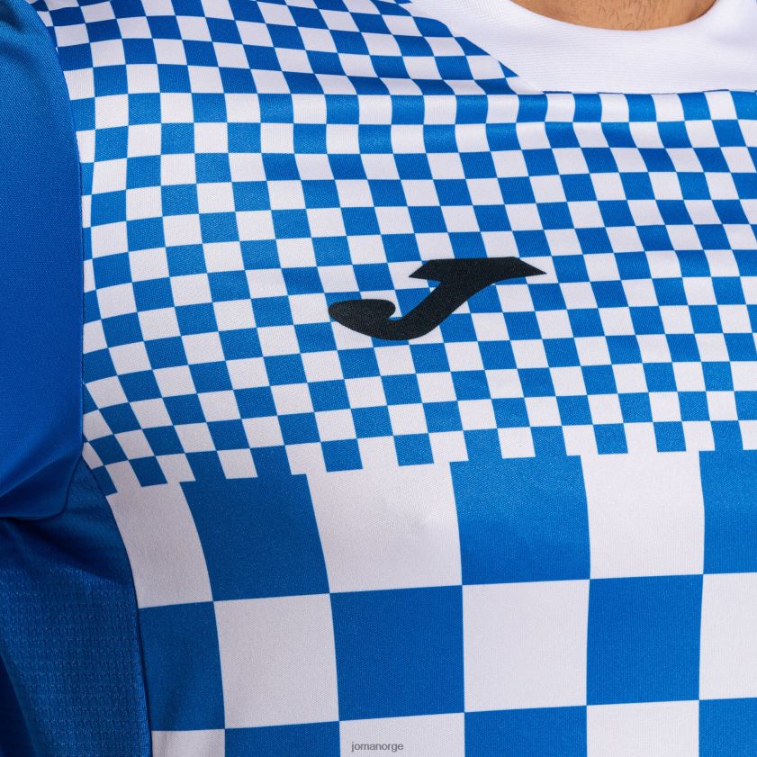 nei Joma skjorte kortermet flagg iii kongeblå hvit FBD0T0241 menn
