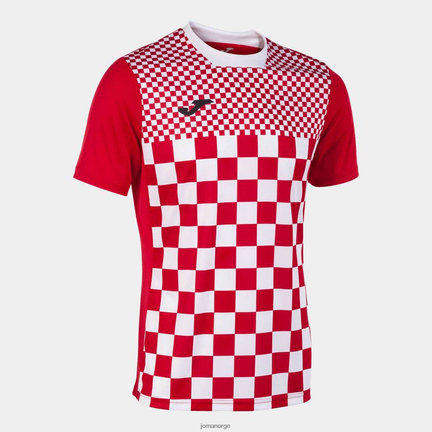 nei Joma skjorte kortermet flagg iii rød Hvit FBD0T0641 menn