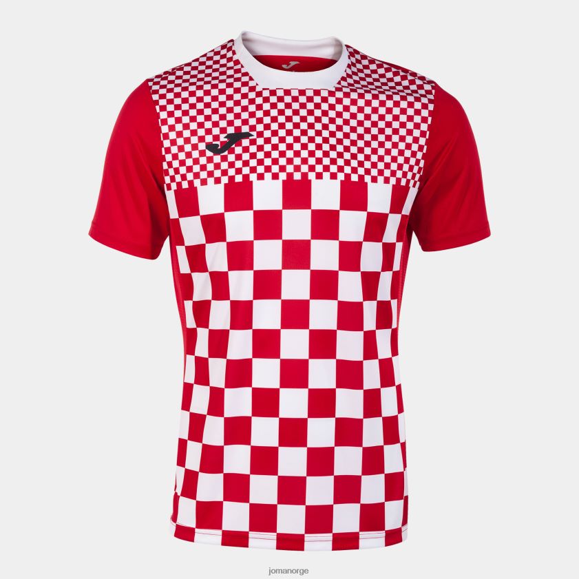 nei Joma skjorte kortermet flagg iii rød Hvit FBD0T0641 menn