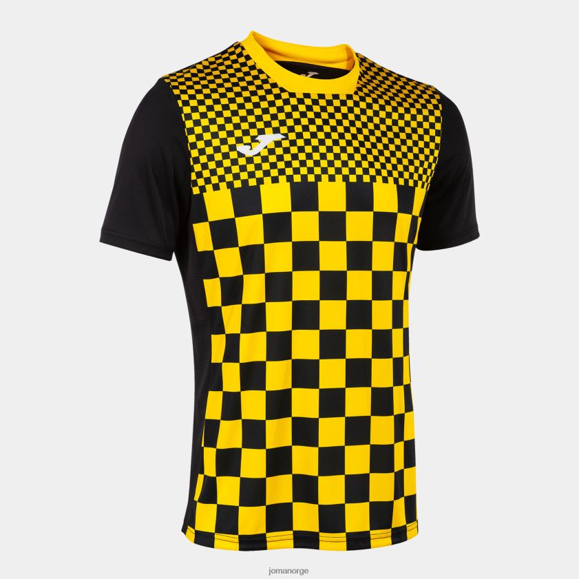 nei Joma skjorte kortermet flagg iii svart gul FBD0T0408 menn