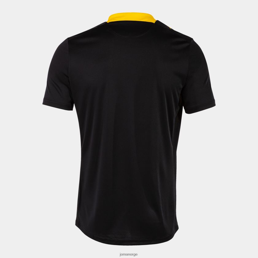 nei Joma skjorte kortermet flagg iii svart gul FBD0T0408 menn