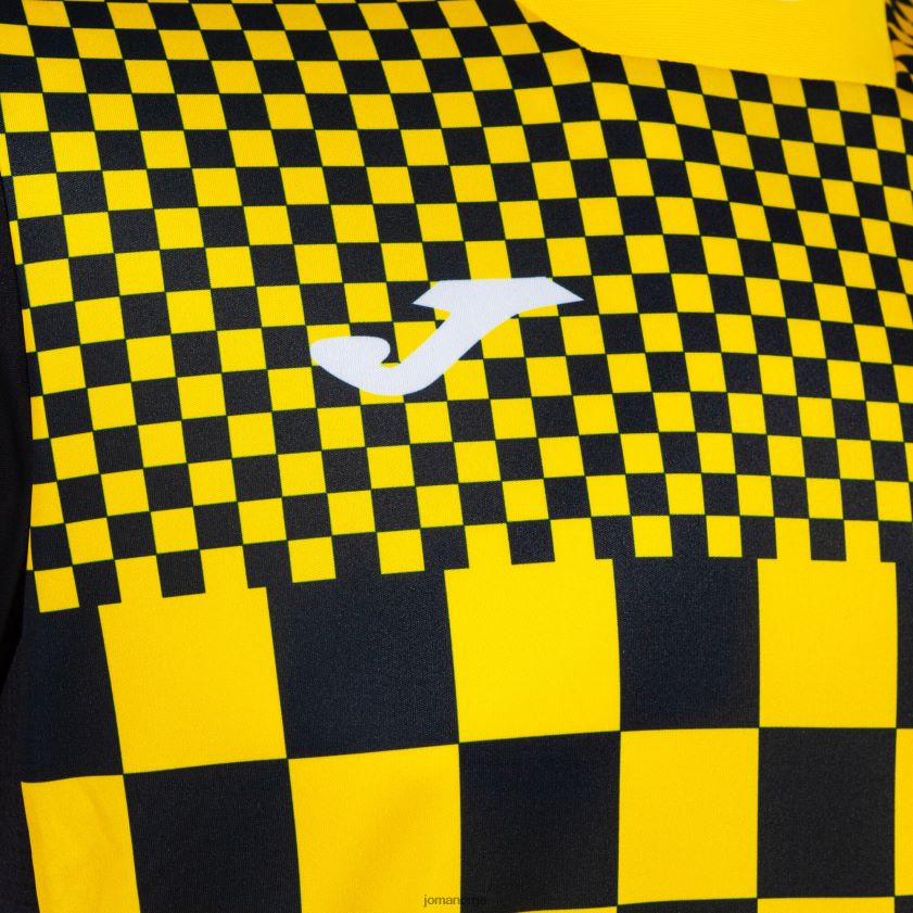 nei Joma skjorte kortermet flagg iii svart gul FBD0T0408 menn