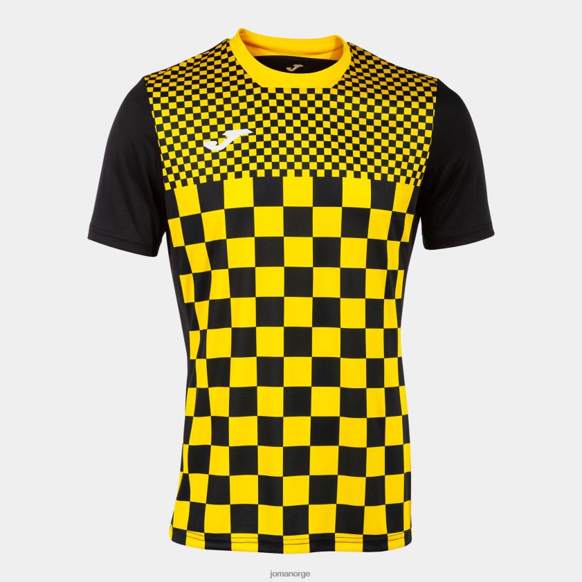 nei Joma skjorte kortermet flagg iii svart gul FBD0T0408 menn