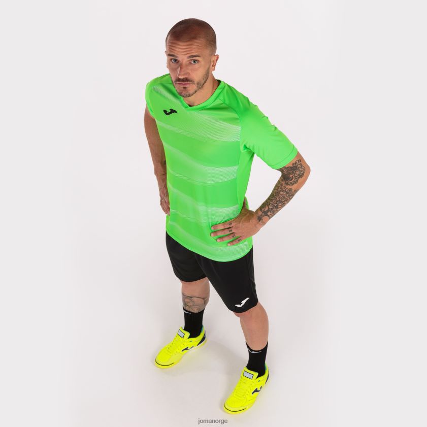 nei Joma skjorte kortermet grafity ii fluorescerende grønn FBD0T03548 menn