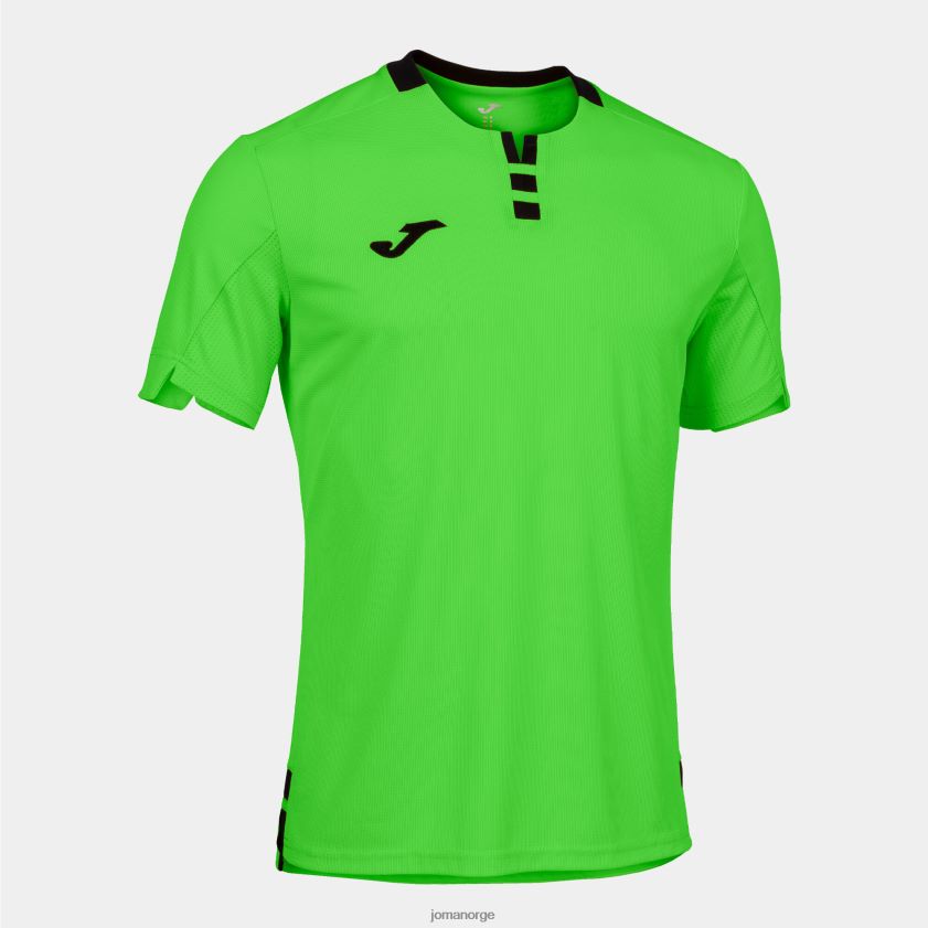 nei Joma skjorte kortermet gull iv fluorescerende grønn svart FBD0T01039 menn