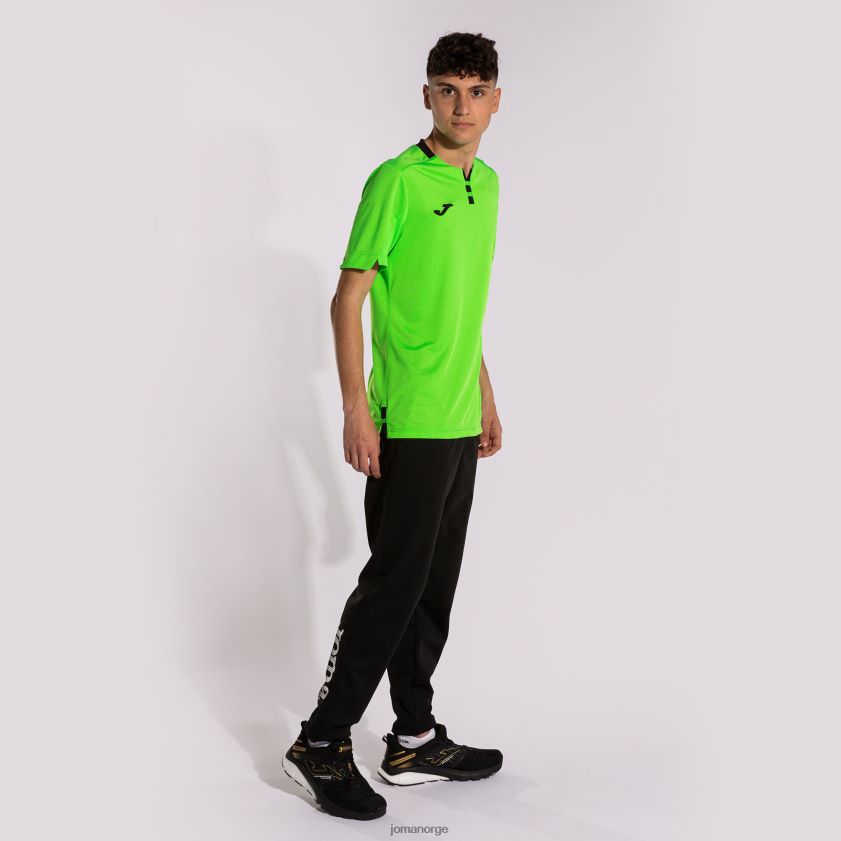 nei Joma skjorte kortermet gull iv fluorescerende grønn svart FBD0T01039 menn