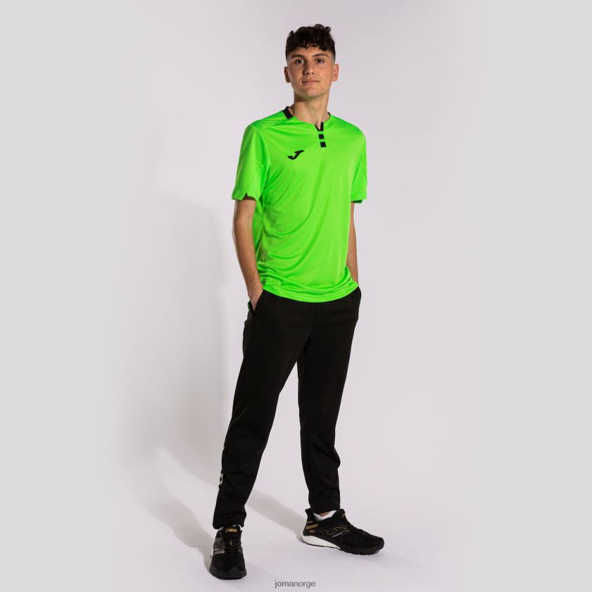 nei Joma skjorte kortermet gull iv fluorescerende grønn svart FBD0T01039 menn