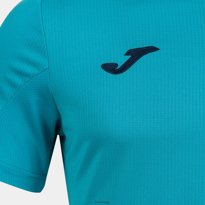 nei Joma skjorte kortermet gull iv fluorescerende turkis marineblå FBD0T03028 menn