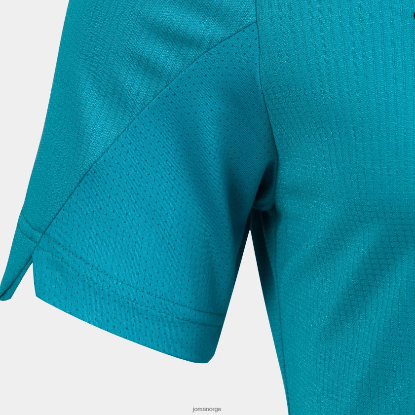 nei Joma skjorte kortermet gull iv fluorescerende turkis marineblå FBD0T03028 menn