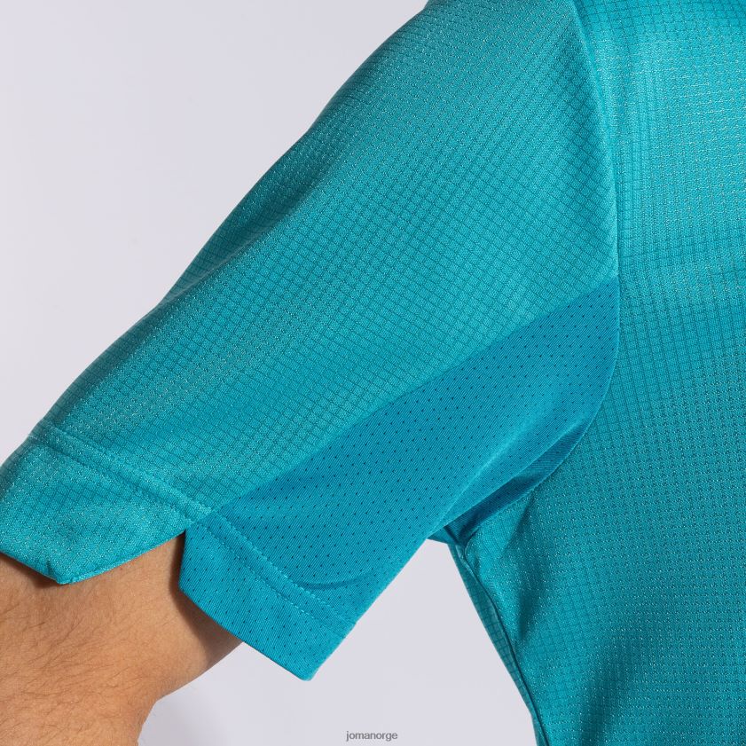 nei Joma skjorte kortermet gull iv fluorescerende turkis marineblå FBD0T03028 menn