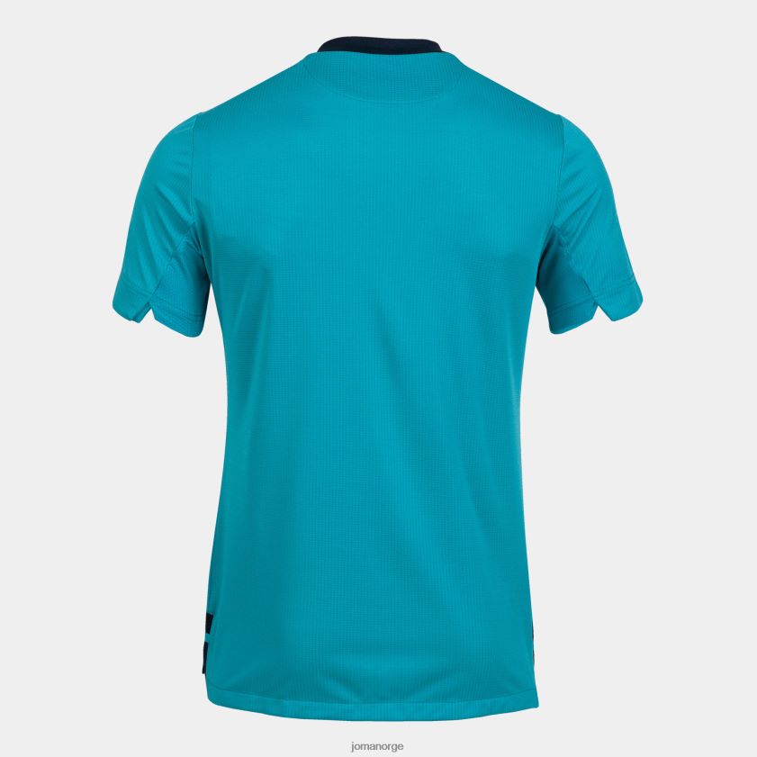 nei Joma skjorte kortermet gull iv fluorescerende turkis marineblå FBD0T03028 menn