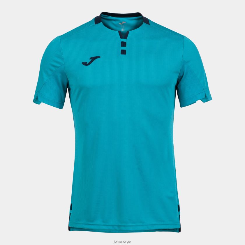 nei Joma skjorte kortermet gull iv fluorescerende turkis marineblå FBD0T03028 menn