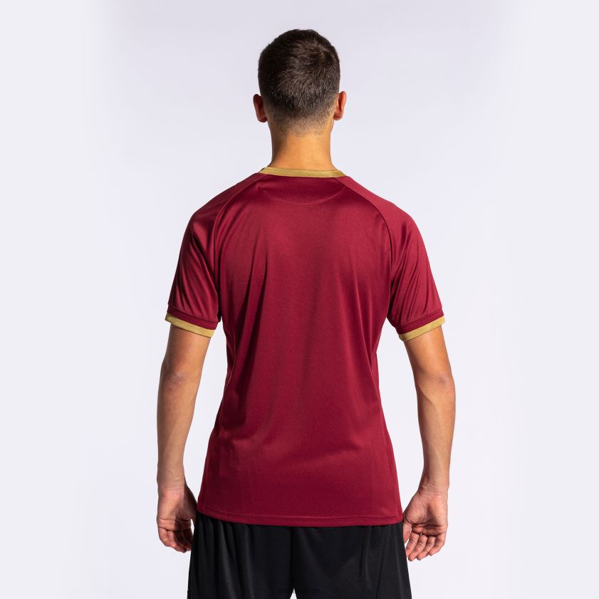 nei Joma skjorte kortermet gull v burgunder FBD0T01136 menn