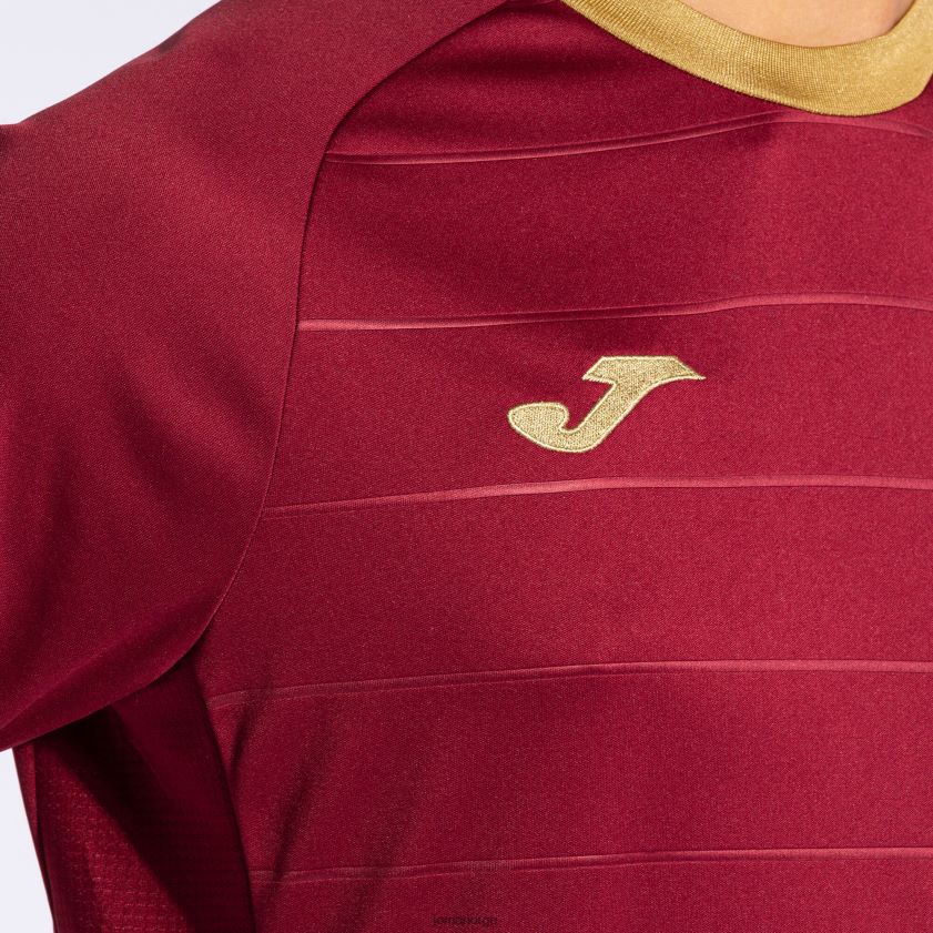 nei Joma skjorte kortermet gull v burgunder FBD0T01136 menn