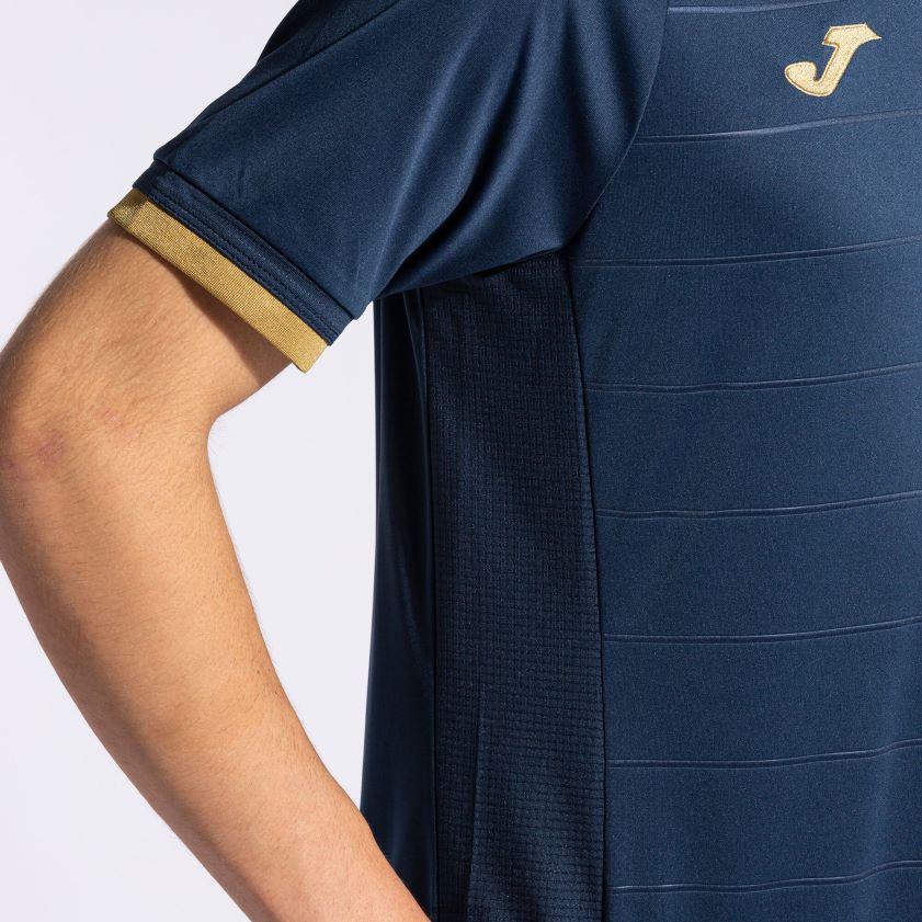 nei Joma skjorte kortermet gull v marineblå FBD0T0871 menn