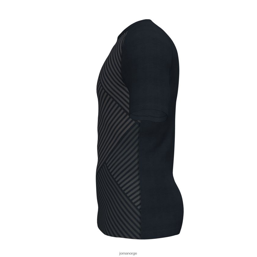 nei Joma skjorte kortermet haka ii svart FBD0T0462 menn