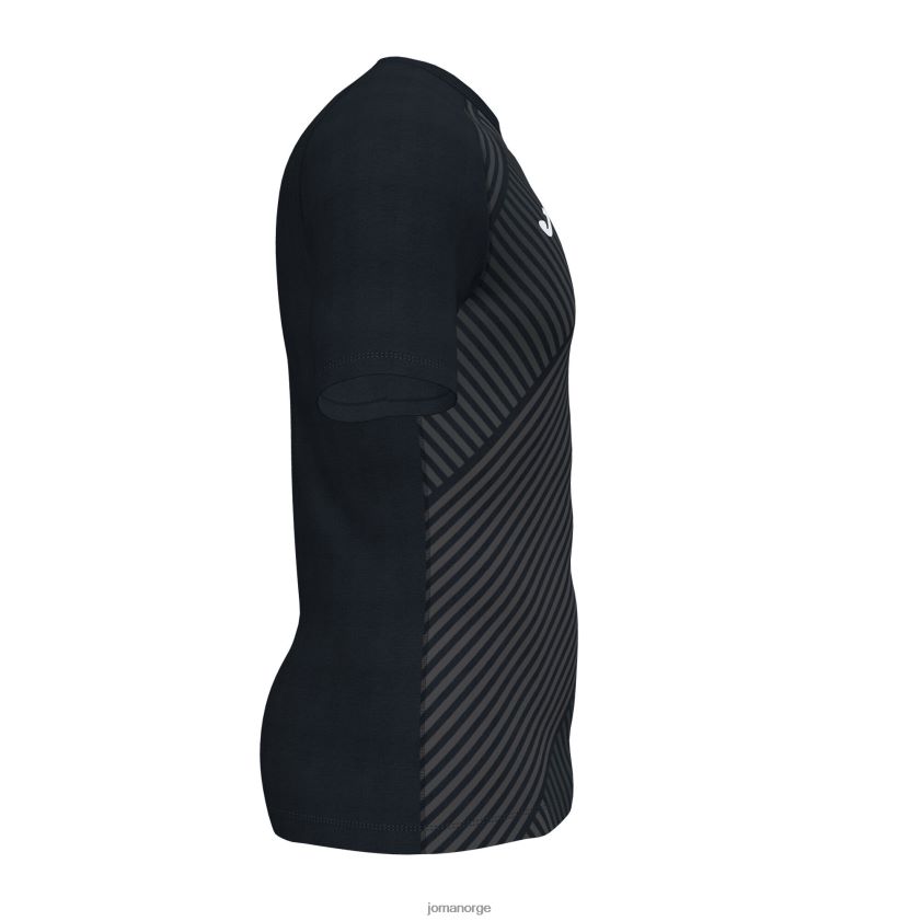 nei Joma skjorte kortermet haka ii svart FBD0T0462 menn