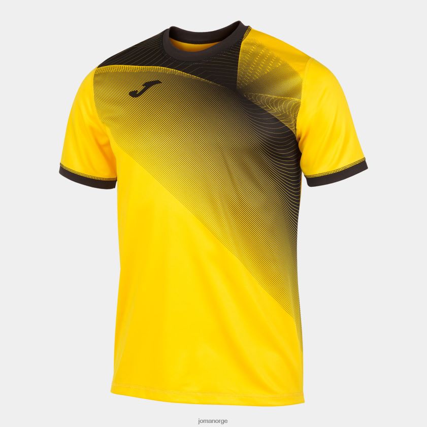 nei Joma skjorte kortermet hispa ii gul svart FBD0T04395 menn