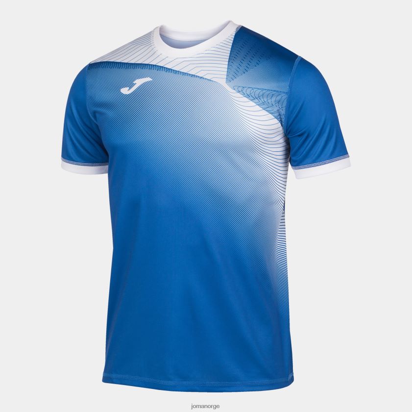nei Joma skjorte kortermet hispa ii kongeblå hvit FBD0T03396 menn