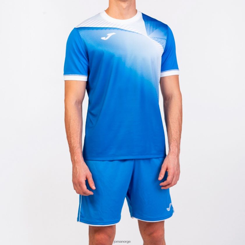 nei Joma skjorte kortermet hispa ii kongeblå hvit FBD0T03396 menn