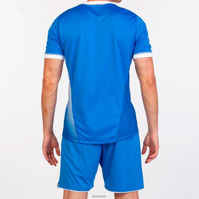 nei Joma skjorte kortermet hispa ii kongeblå hvit FBD0T03396 menn