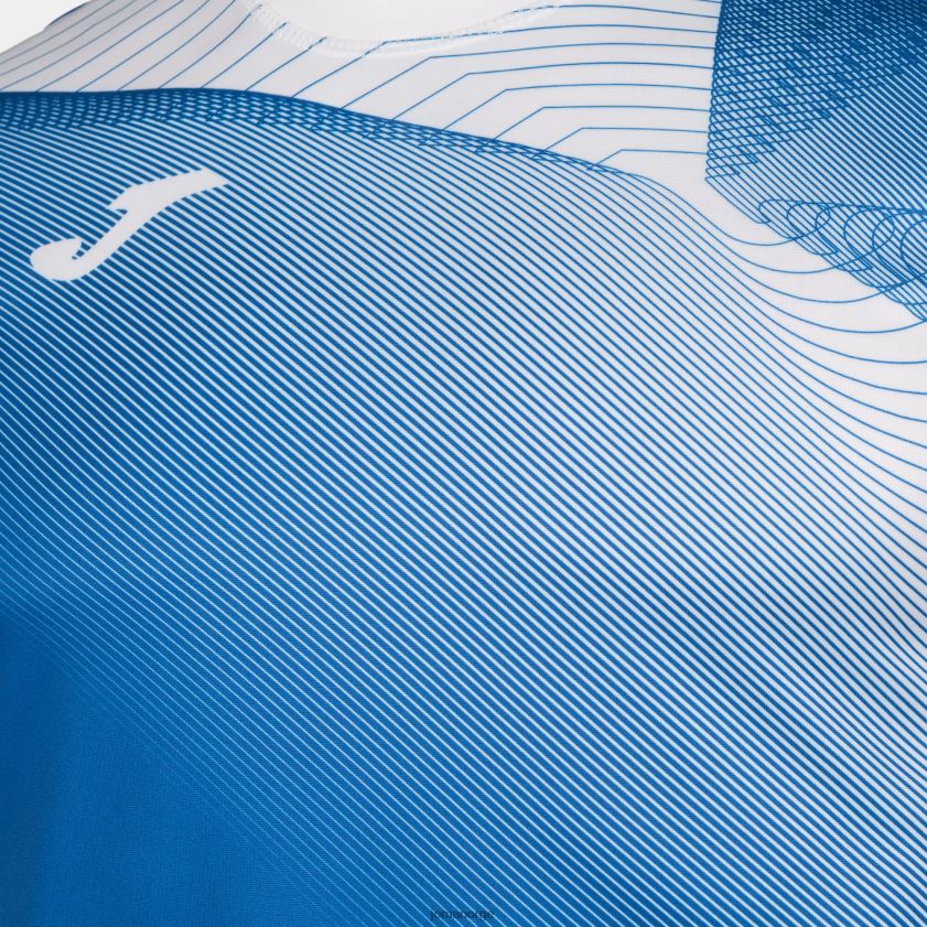 nei Joma skjorte kortermet hispa ii kongeblå hvit FBD0T03396 menn